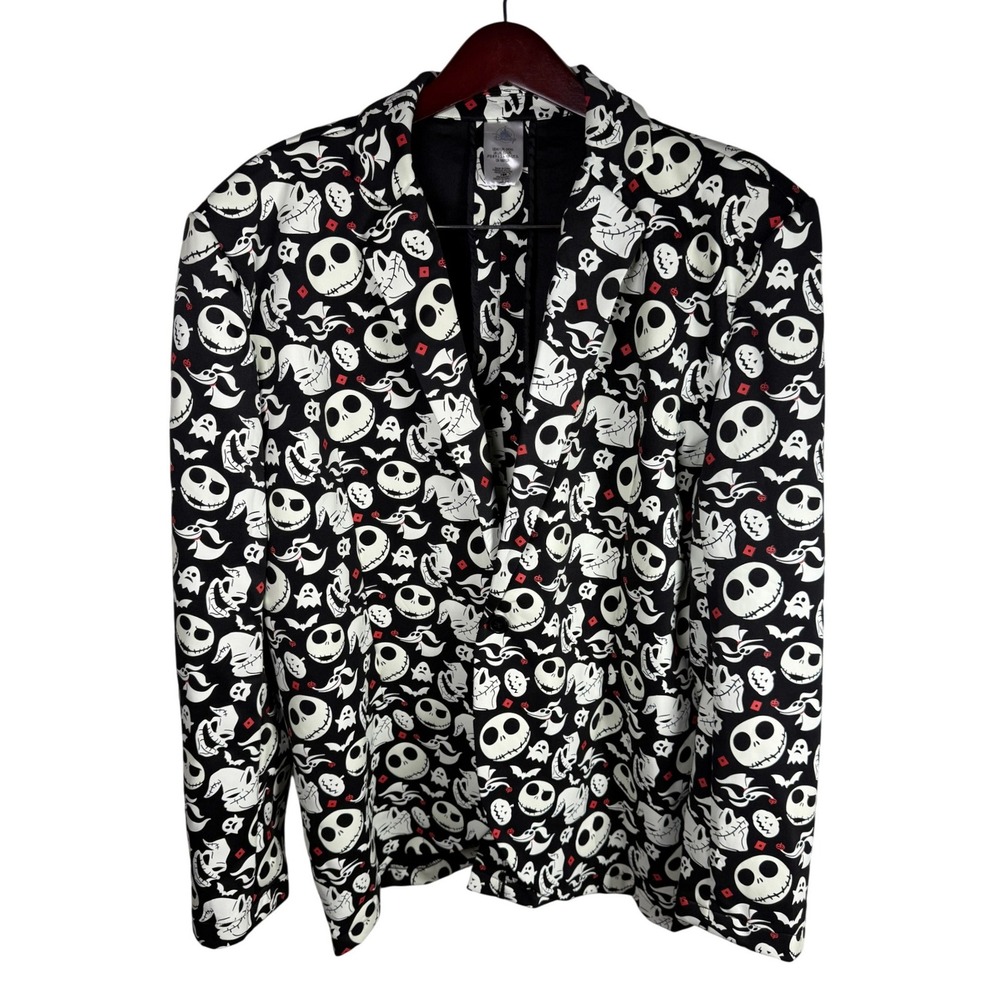 Disney Nightmare Before Christmas Glow In The Dark Jack Skellington Blazer L/XL